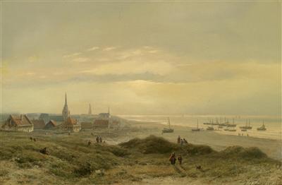 Johannes Josephus Destree : Beach at Scheveningen